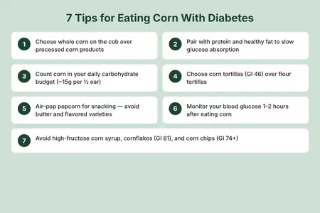 Key tips for eating corn safely with diabetes