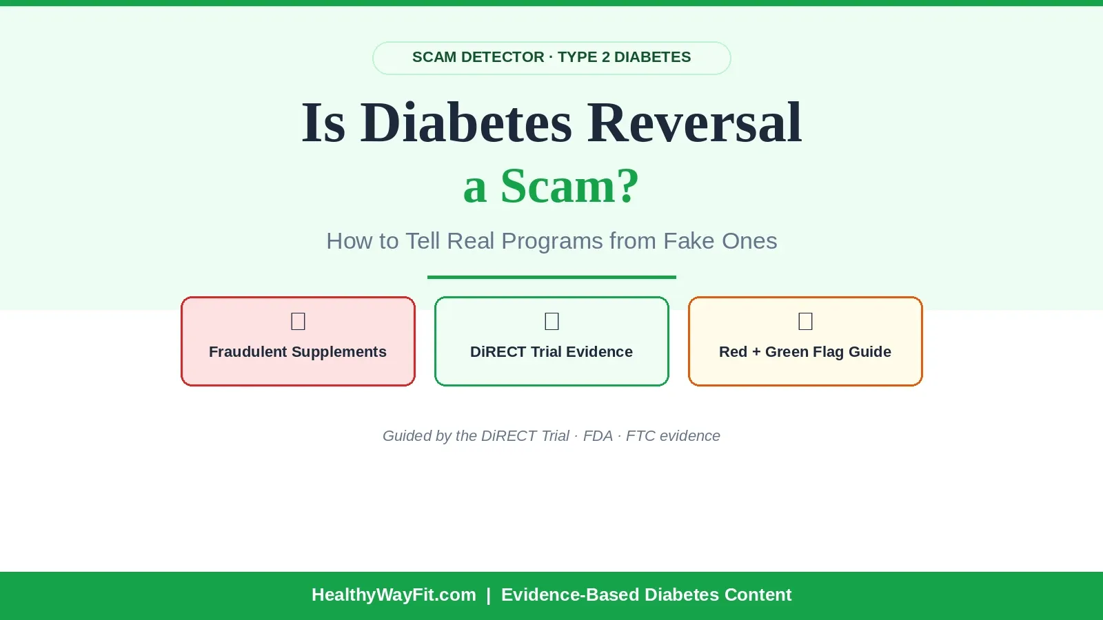 Is Diabetes Reversal a Scam? How to Tell Real Programs from Fake Ones