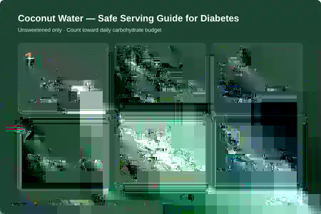 Safe serving guide for coconut water with diabetes — portion sizes and timing tips